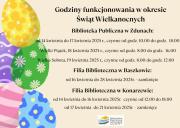 Godziny funkcjonowania bibliotek w okresie świątecznym.